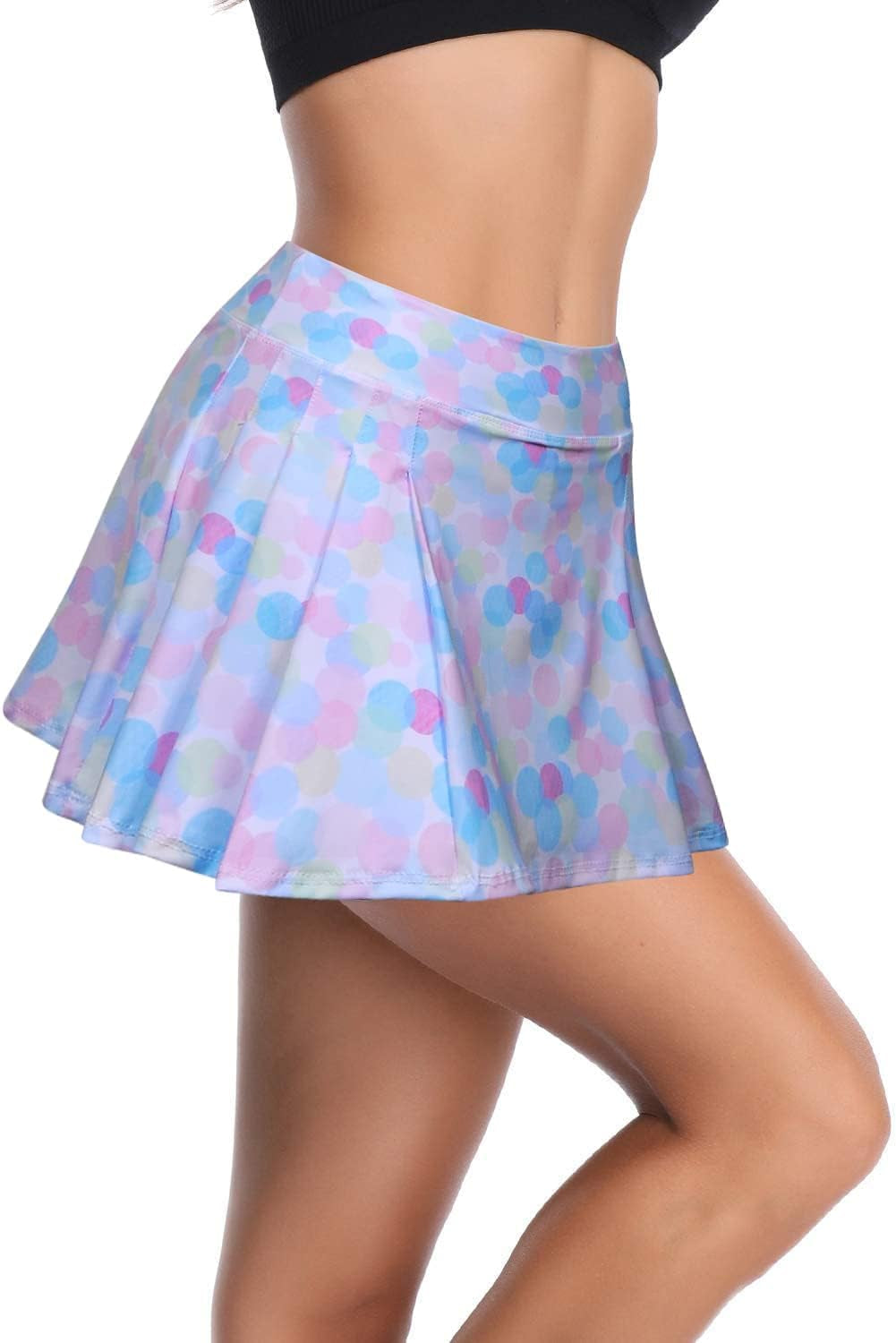 Womens Tennis Skirt Pleated Workout Golf Skirts with Pockets Lightweight Skorts for Tennis Golf Running Yoga