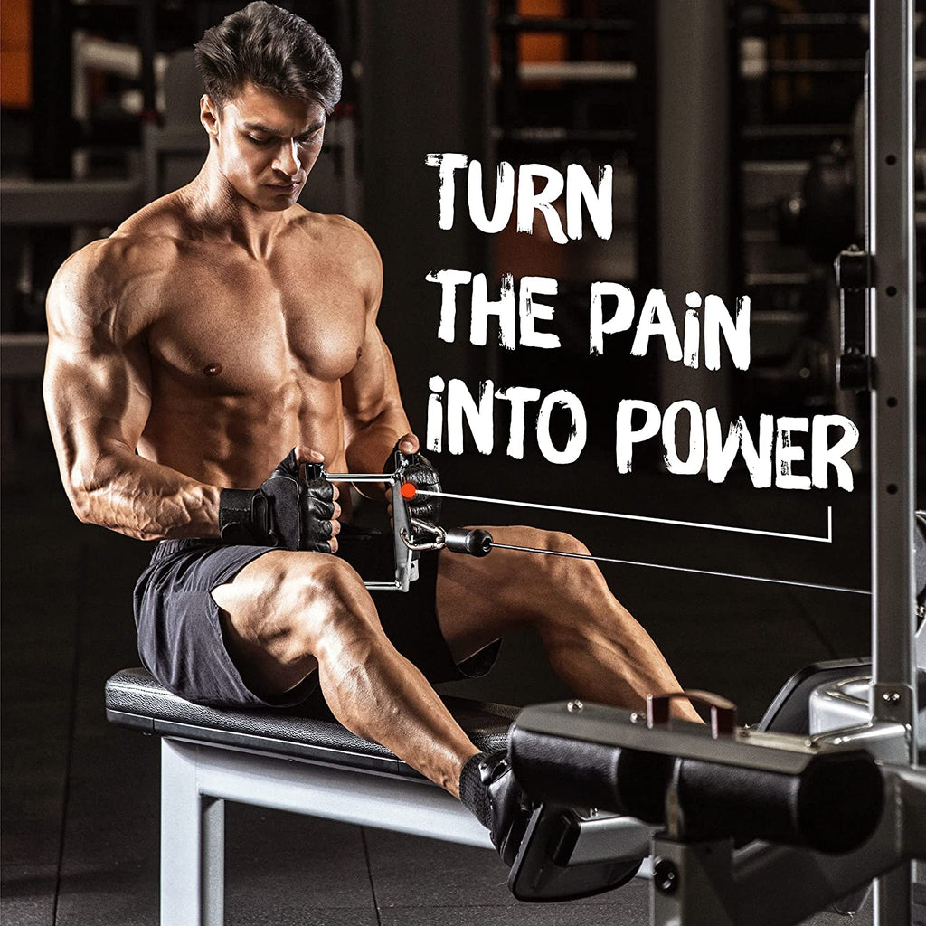 Cable Machine Attachment, Double D Hanlde & Tricep Rope Cable Attachment, Weight Machine Accessories Load 880 LB for Home Gym