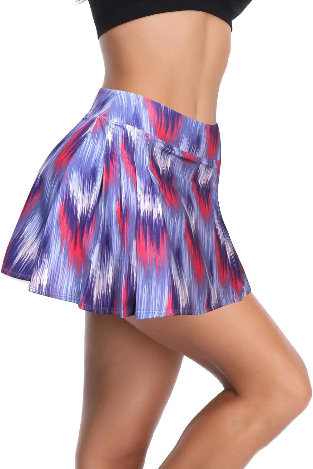 Womens Tennis Skirt Pleated Workout Golf Skirts with Pockets Lightweight Skorts for Tennis Golf Running Yoga