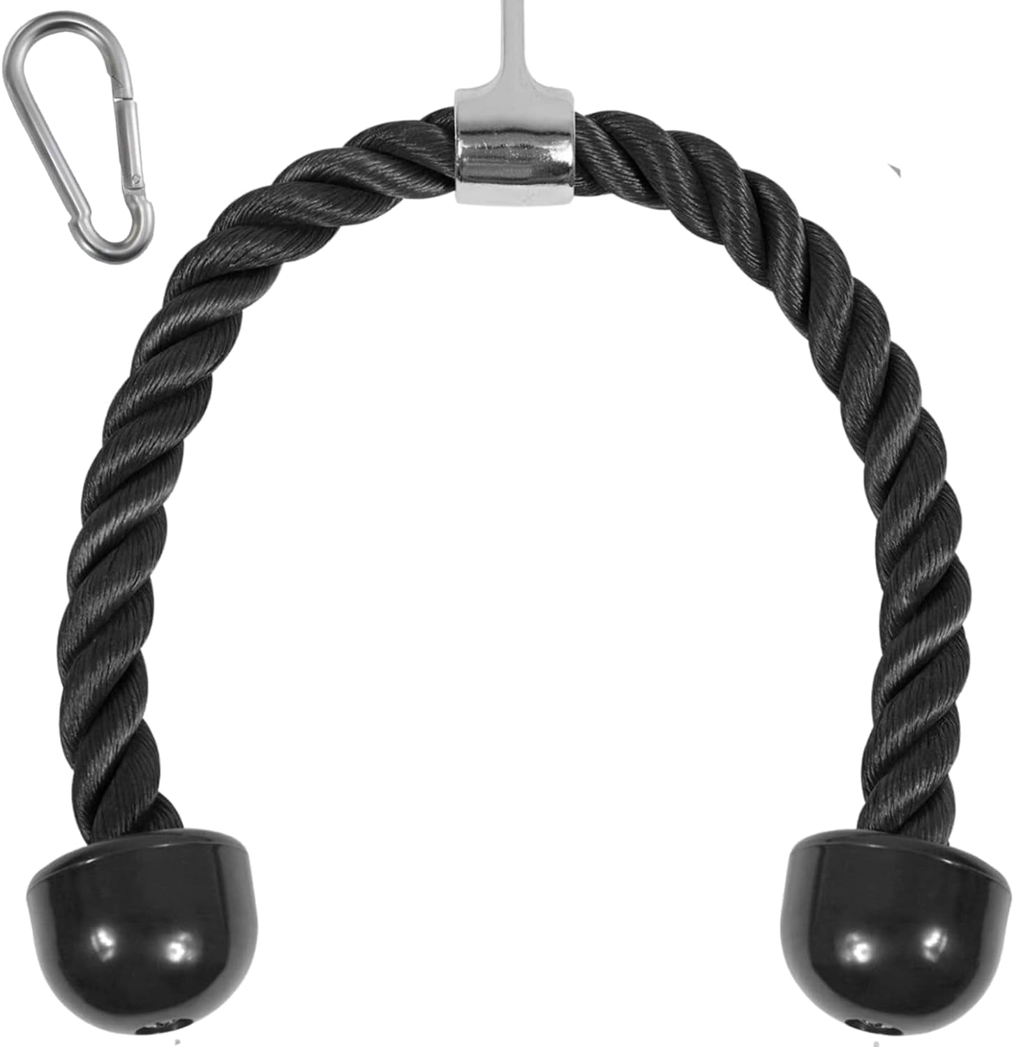 Cable Machine Attachment, Double D Hanlde & Tricep Rope Cable Attachment, Weight Machine Accessories Load 880 LB for Home Gym