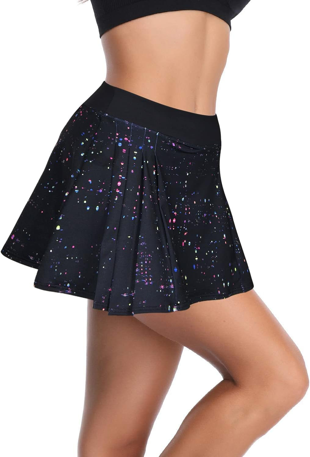 Womens Tennis Skirt Pleated Workout Golf Skirts with Pockets Lightweight Skorts for Tennis Golf Running Yoga